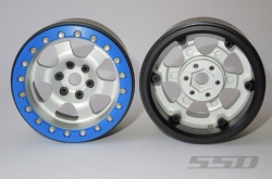 비드락 휠 SSD 2.2 inch Rock Racer Beadlock Wheels 2pcs Silver SSD00125