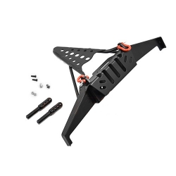 메탈 프론트 범퍼 Xtra Speed Metal Front Bumper w/ Winch Mount Shackles For Axial SCX10 II XS-SCX230052BK