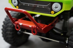 메탈 프론트 범퍼 Xtra Speed VR Steel Front Bumper w/ Winch Mount Shackles For AXIAL SCX10 / SCX10 II Red XS-SCX22130RD