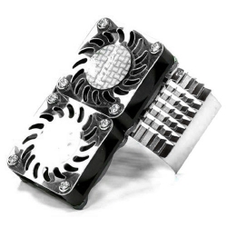 750 모터 쿨링팬 써밋 외 Super Motor Heatsink+Twin Cooling Fan 750 for Traxxas Summit C23137SILVER