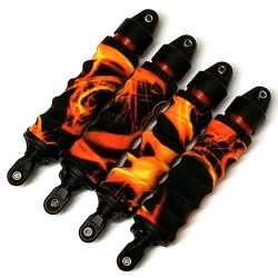 [4개 한대분] 쇽 부츠 Traxxas 1/10 Maxx Shock Boots (Skull Black) MAX018SKB MAX018MRED