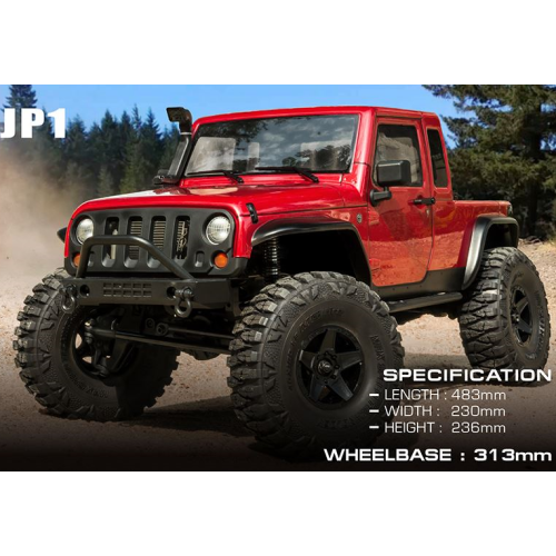 MST CFX-W 1/8 4WD JEEP 랭글러 KIT 휠베 313mm w/o ESC&motor, JEEP JP1 [532173]