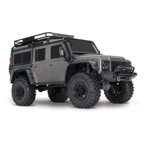 Traxxas TRX-4 디펜더 실버 1/10 4WD RTR Land Rover Defender Body D110 Trail Crawler TRX4 CB82056-4 그레이