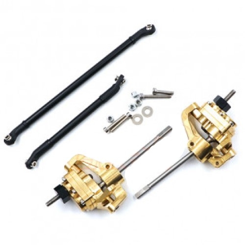 SCX10 II 메탈 포털 엑슬 SBX Brass Hi Lift Portal Front Steering Knuckle Set For AXIAL SCX10 II #XS-SCX-FBX