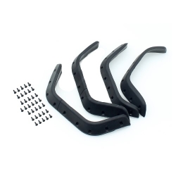 엑시얼 SCX10 II 팬더 휀더 1:10 RC Crawler Black Rubber Fender Flares for Axial SCX10 II 90046 90047 Body Car Shell H-SCXBS