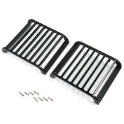 프론트 라이트 커버 그릴 2Pcs TRX4 Metal Front Lamp Guards Headlight Cover Guard Grille H-TRX4LCF