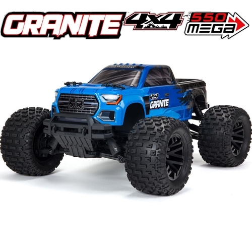 블루 V3 그래닛 2셀, 조종기 속도 조절 기능 ARRMA 1/10 GRANITE 4X4 V3 MEGA 550 Brushed Monster Truck RTR H-ARA4202V3T1