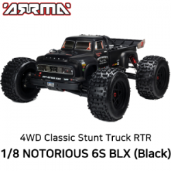 아르마 노토리우스 V5 ARRMA 1:8 NOTORIOUS 6S with Spektrum Firma RTR, Black 100KM/H+ H-ARA8611V5T1