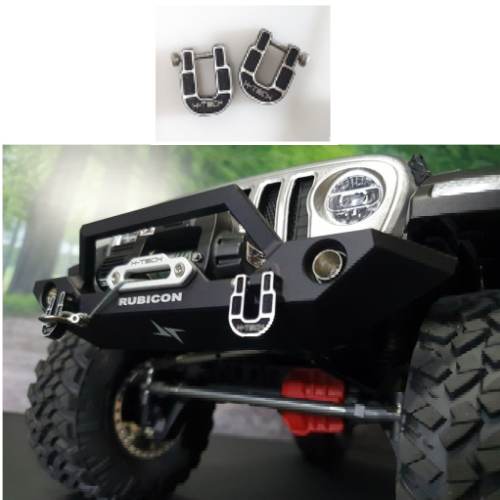 메탈 견인고리 D-RING RUBICON Metal Bumper hooks for TRX4 SCX10 H-HTDR-01