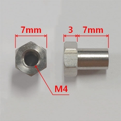 M4 바렐너트 [4개] Stainless Steel Hex Socket Screw - M4 x 7mm Barrel Nut H-TRX4010/9/N-OC