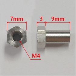 M4 X 12 바렐너트 [4개] Stainless Steel Hex Socket Screw - M4 x 12mm Barrel Nut H-TRX4010/12/N-OC