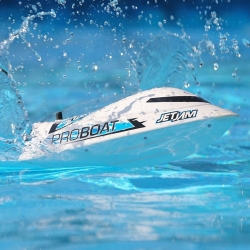 보트 Pro Boat Jet Jam 12 Inch Pool Racer RTR Electric Boat (White) 충전기,배터리, 조종기 포함 PRB08031T2