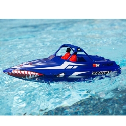 보트 Sprintjet 9-inch Self-Right Jet Boat RTR, Silver 조종기 포함 PRB08045T