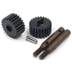 [AX8258 대체품] TRX4 TRX6 포털 드라이버 23T HD Tool Steel Shaft & Portal Drive Output Spindle Gear TRX4-066