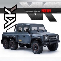 1:10 YK6101 pro 6X6 ROCK Trial 락 트라이얼RTR 6륜(블랙)yk4series bes7 YK6101