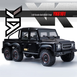 1:10 YK6101 pro 6X6 ROCK Trial 락 트라이얼RTR 6륜(블랙)yk4series bes7 YK6101