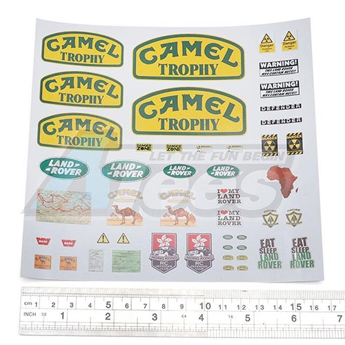 카멜 데칼 수전사 Camel Water Transfer Decals Land Rover Defender D90/110 WO/AT021