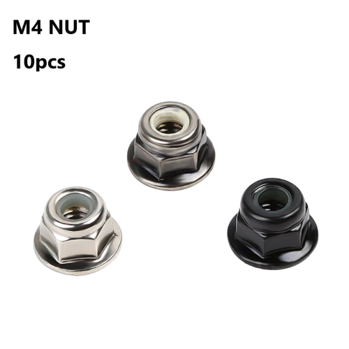 메탈 강철 실리콘 락 너트 8pcs M4 aluminum flanged locknut M4N-tt M4N-bk M4N-s