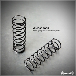 Shock Spring 19x58mm Medium White (2) GM0020025