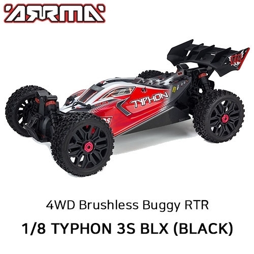 [온라인전용] 아르마 타이푼(3셀지원 브러시스버전) V3 ARRMA 1:8 TYPHON 4X4 V3 3S BLX Brushless Buggy ARA4306V3