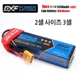 TRX잭 [26mm 두께 고압축형 고품질 3셀 리포배터리 DXF 배터리 리튬11.1v 5250mah 140c(3S) LIPO배터리 dxf3s5250