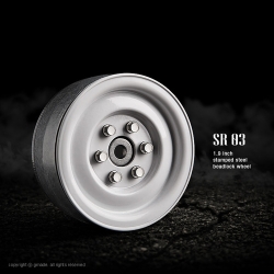 비드락휠 1.9 SR03 beadlock wheels 화이트  GM70186