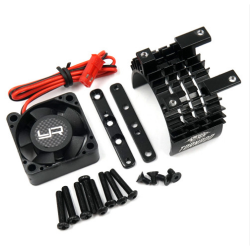 블루 RC 쿨링팬  알루미늄 540 / 550 히트싱크 쿨러 540 & 550 Motor Heat Sink w/Tornado High Speed YA-0653