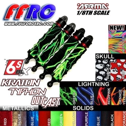 라이팅 블루 [4개 한대분] ARRMA 8th Kraton/Notorious/Outcast/Talion/Typhon 6S Shock Boots - Lightning Blue  ARM618LBLU