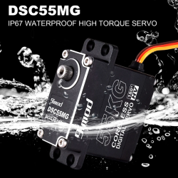 [55Kg서보] 9imod 방수 IP67 자기센서 RC 자동차용 고토크 코어리스 디지털서보 풀메탈기어 DSC55MG