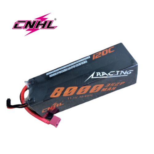 CNHL 배터리 Lipo 3S 11.1V 3S8000T 120C~240C Racing Series HardCase T Deans For RC Car Boat HC8001203X