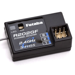 2채널 수신기 R202GF 2.4GHz 2CH S-FHSS Receiver (for 10PX, 7PX, 7PXR, 4PM, 3PV, 4GRS, 4YWD) FUR202GF