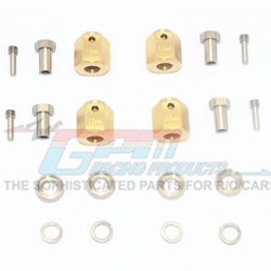 황동 와이드너 12미리 휠 헥스 TRX-4 Brass Wheel Hex Adapters 12mm TRX4010X/12M-OC