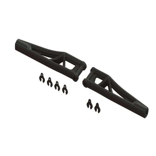 아르마 크라톤 6S 전방 업퍼 암 ARA330655 FRONT UPPER SUSPENSION ARMS 120MM (1 PAIR) ARA330655