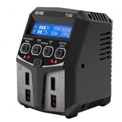 듀얼 충전기 T100 100W AC 5A Dual Balance Charger (듀얼 5A, AC 고속 충전기) SK-100162-02