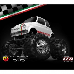 피아트 센레이싱 CENRACING Fiat Abarth 595 RTR 1/12 Scale 2WD RTR Monster Truck Q-Series CEN8910