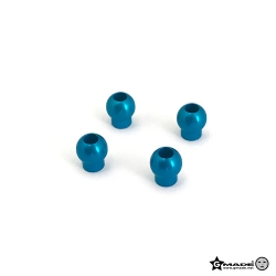 알루미늄 쇽 볼 Aluminum Shock End Ball 6.8x7.6mm Blue (4) GM0020099