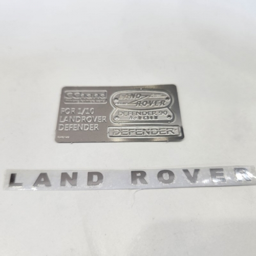 메탈 데칼 엠블럼 Metal Emblem Set for  Scale 1/10 Land Rover D-1003