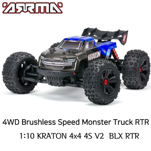 크라톤 [온라인전용 당일발송] 최신형 ARRMA 1:10 KRATON 4x4 4S V2 BLX RTR MT  ARA4408V2