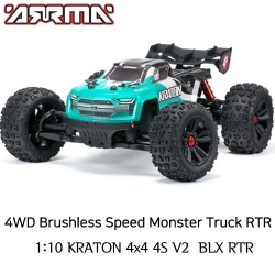 크라톤 [온라인전용 당일발송] 최신형 ARRMA 1:10 KRATON 4x4 4S V2 BLX RTR MT  ARA4408V2