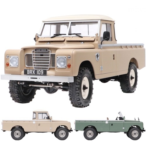 [익일출고상품][#BR8006] [미조립품｜바디선택조립｜도어작동] 1/10 Land Rover® Series III 109 Pickup Truck BRX02 Scale Kit BR8006