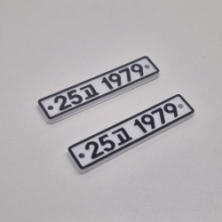 2PCS 커스텀 입체 번호판 52 x 11 / 44 x 22 3T RC Custom License Plate Frame CNO5211 CNO4422