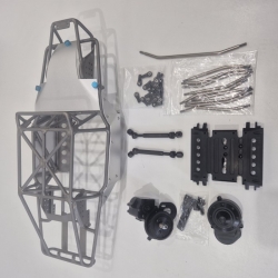 풀 메탈 스틸 버기 락크라울러 커스텀 스틸 용접 차체 샤시 RC-FMRC