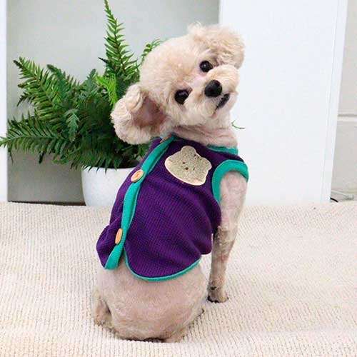 와플조끼(보라)