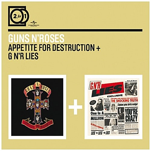 Guns N' Roses (건즈 앤 로지스) - Appetite For Destruction + G N'R Lies (Slide Pack) (2CD) [수입]