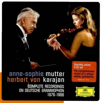 [수입] Anne-Sophie Mutter (안네 소피 무터) / Herbert von Karajan (카라얀) DG 녹음 전집 (Complete Recordings on Deutsche Grammophon 1978-1988) [5CD]
