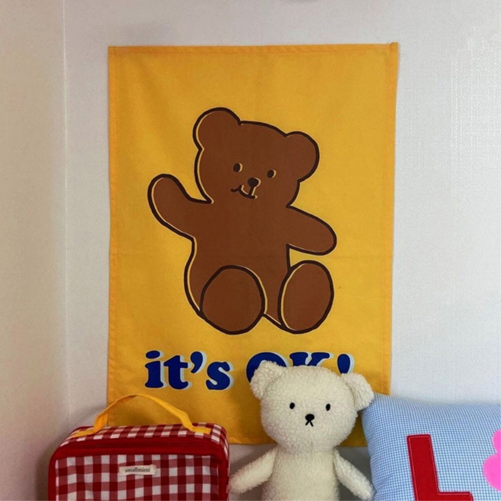 [앨리스아뜰리에]안녕 곰돌이 패브릭 포스터 (2종)