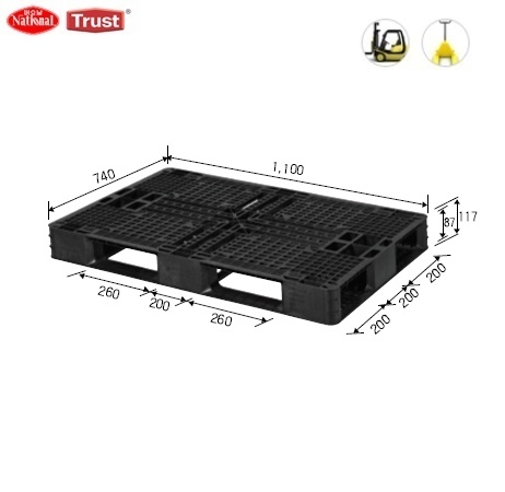 수출용파렛트 1100*740*117 [규격 : 1,100*740*117mm, 제품 중량 6.4kg]