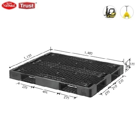 수출용파렛트 1480*1130 [규격 : 1,480*1,130*122mm, 제품 중량 10.8kg, HO4 148*113E]