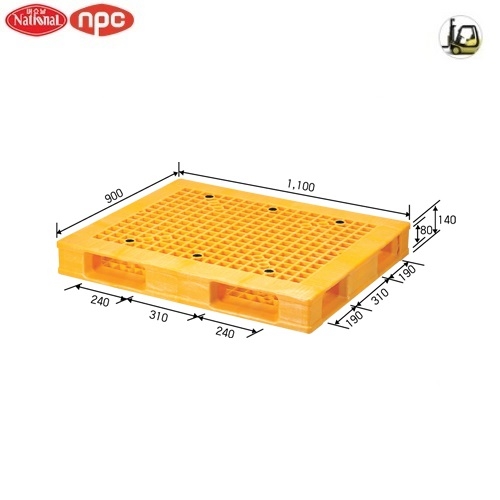 파렛트 2호 [규격 : 1,100x900x140㎜ ,중량 24kg]