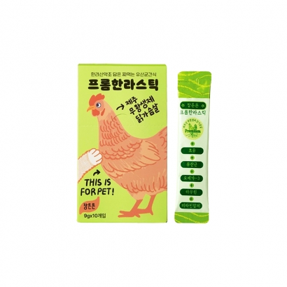 프롬한라 제주 무항생제 닭가슴살 스틱 9g x 10p